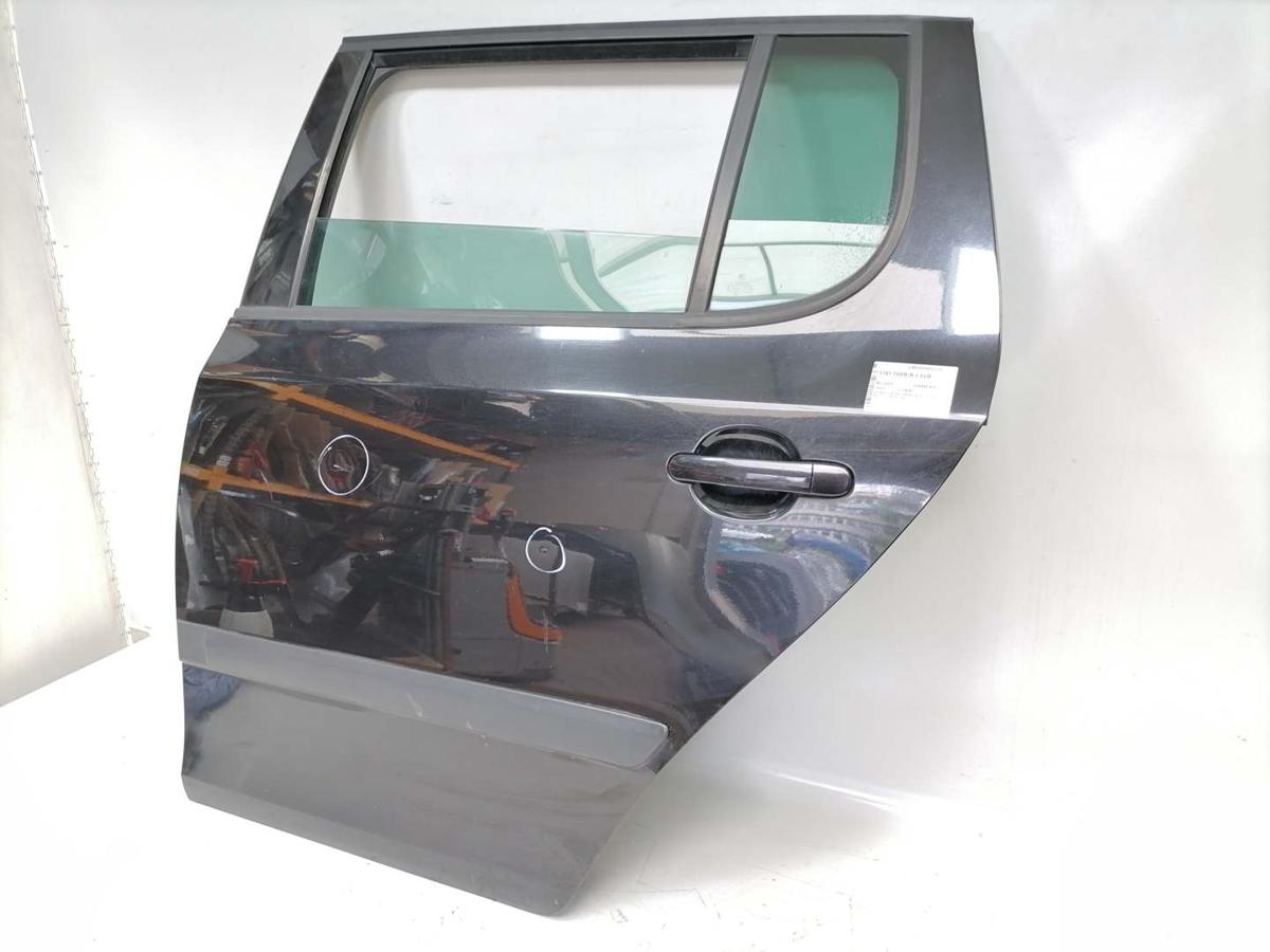 Skoda Fabia 2 5J original Tür hinten links 9910 schwarz manueller Fensterheber Bj.2008